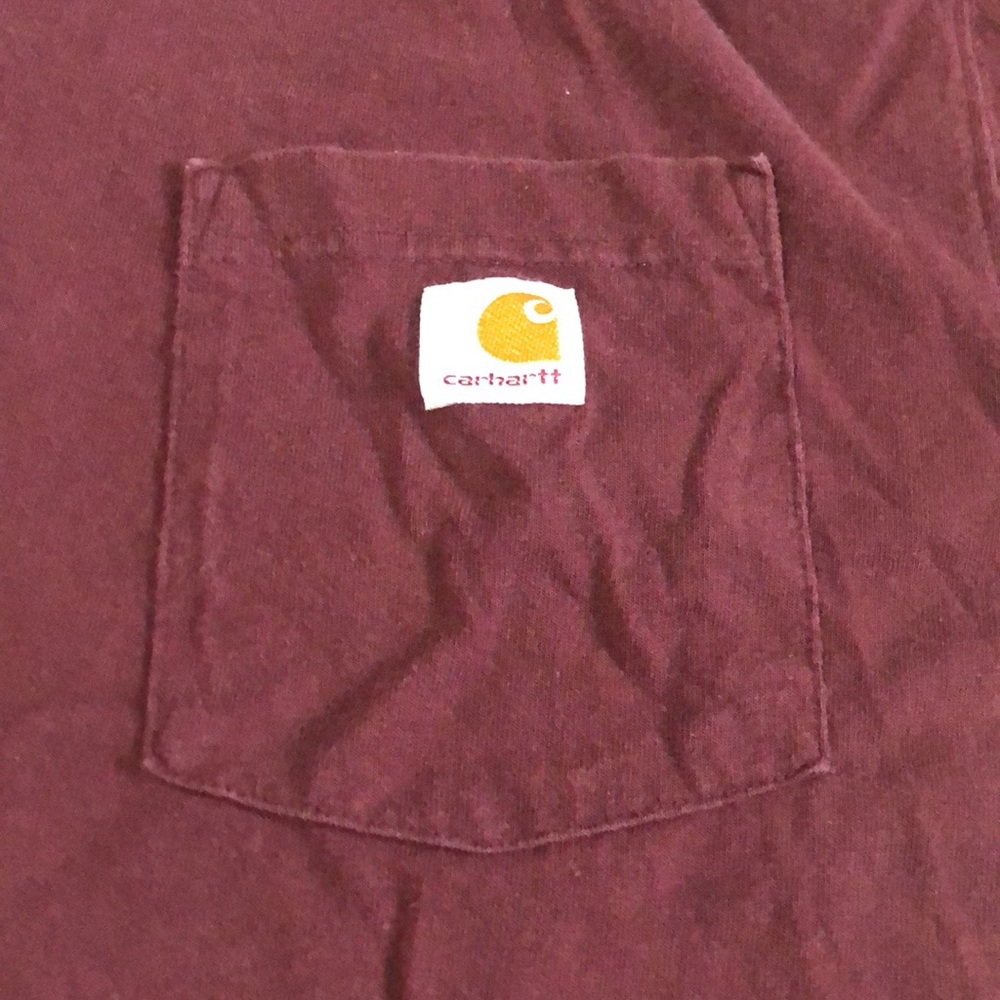 Carhartt maroon tee size M. - Picture 2 of 7